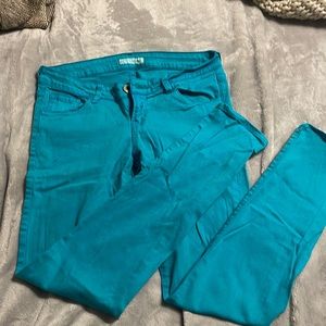 Aqua green guess jeans
